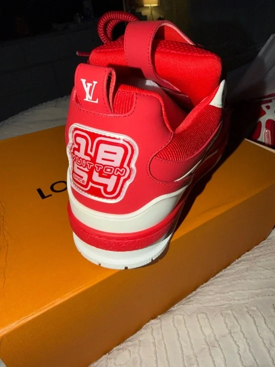 Louis Vuitton LV Skate Sneaker Red White size 11 men - Picture 5 of 11